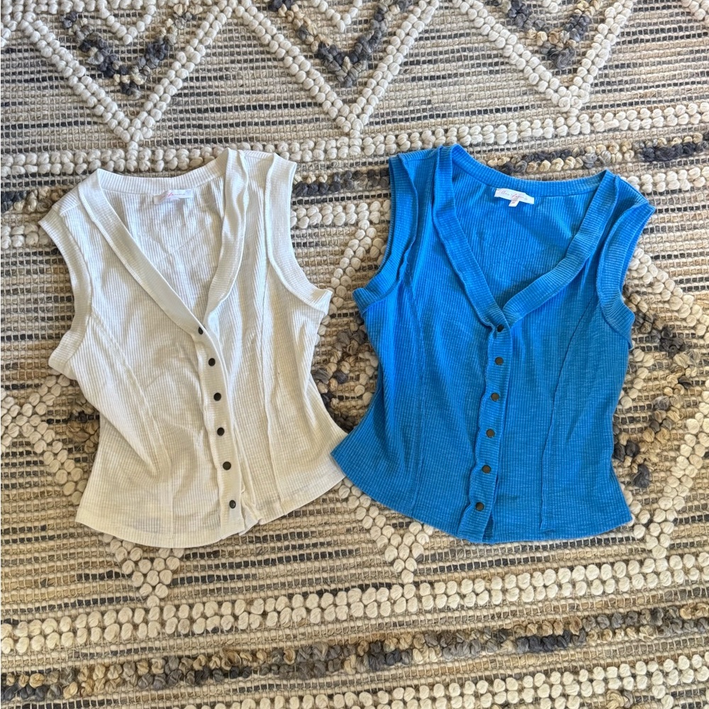 Ces Femme Button-Down Tanks